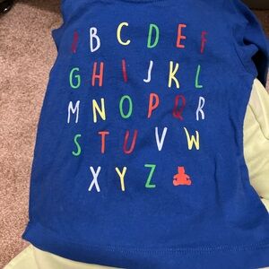 NWOT GAP Kids Blue Alphabet Shirt